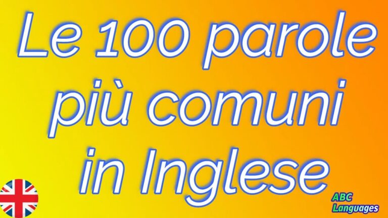 Principali Termini della Lingua: Un Elenco Essenziale