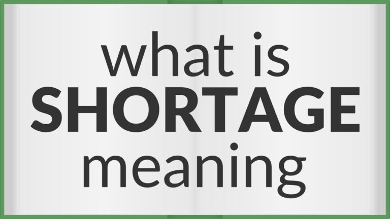 Il Significato di Shortage: Comprendere la Carenza nel Mercato