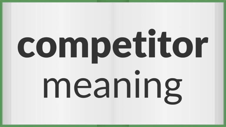 Significato di Competitore: Definizione e Importanza nel Mondo del Business