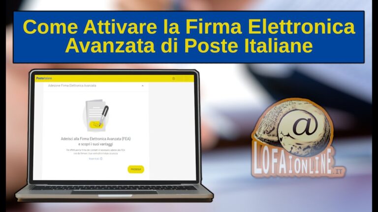 Vantaggi della Firma Elettronica Avanzata di Poste Italiane